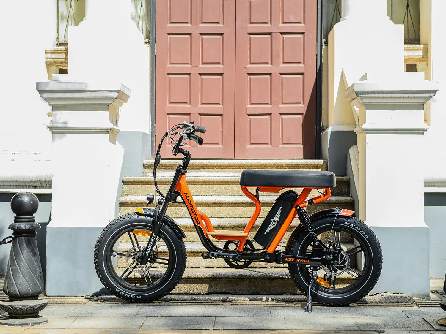 Soletan M-66X Moped Bicycle For Adults  Orange